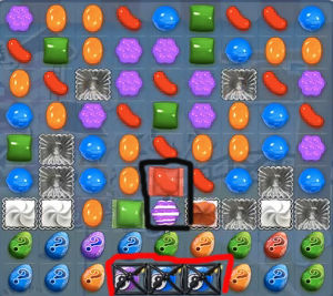 Candy Crush level 240 board